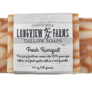 Fresh Kumquat TALLOW Goat's Milk Soap