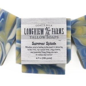 Summer Splash TALLOW Goat's Milk Soap